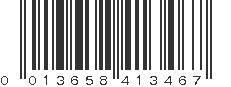 UPC 013658413467