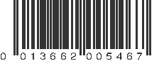 UPC 013662005467