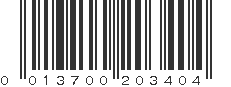 UPC 013700203404
