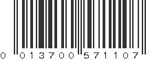 UPC 013700571107