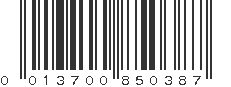 UPC 013700850387