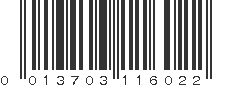 UPC 013703116022