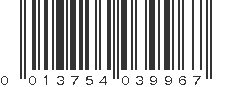 UPC 013754039967