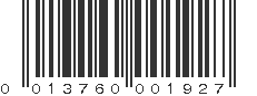 UPC 013760001927