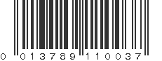 UPC 013789110037