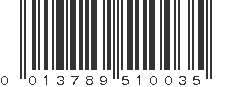 UPC 013789510035