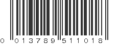 UPC 013789511018