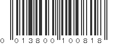 UPC 013800100818