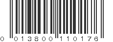 UPC 013800110176