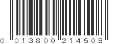 UPC 013800214508