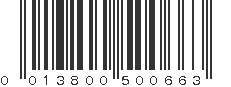 UPC 013800500663