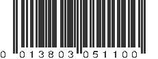 UPC 013803051100