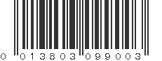 UPC 013803099003