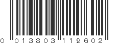 UPC 013803119602