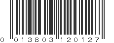 UPC 013803120127