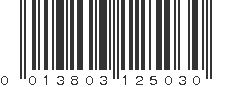 UPC 013803125030