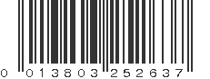 UPC 013803252637