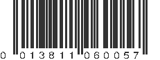 UPC 013811060057