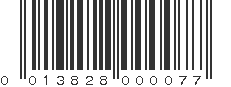 UPC 013828000077