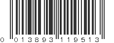 UPC 013893119513