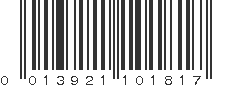 UPC 013921101817