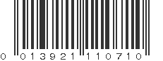 UPC 013921110710