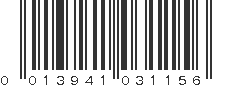 UPC 013941031156