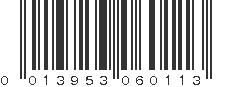 UPC 013953060113