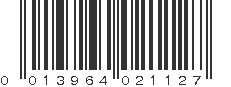 UPC 013964021127