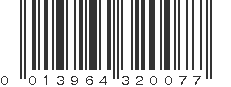 UPC 013964320077