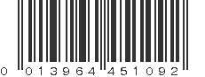 UPC 013964451092