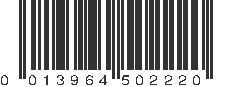 UPC 013964502220