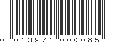 UPC 013971000085