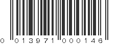 UPC 013971000146