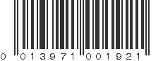 UPC 013971001921