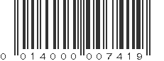 UPC 014000007419