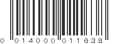 UPC 014000011638