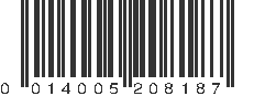 UPC 014005208187