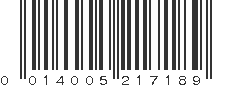 UPC 014005217189