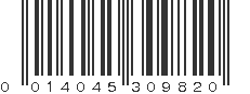 UPC 014045309820