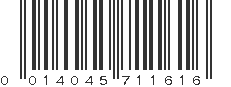 UPC 014045711616