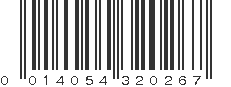 UPC 014054320267