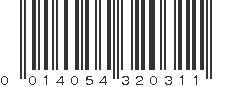 UPC 014054320311