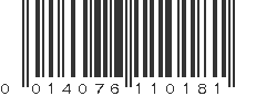 UPC 014076110181