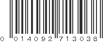 UPC 014092713038