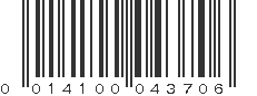 UPC 014100043706