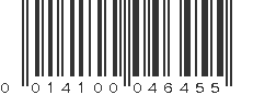 UPC 014100046455