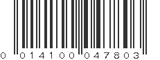 UPC 014100047803