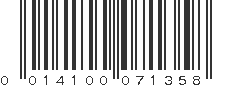 UPC 014100071358