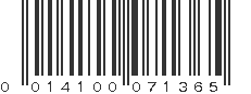 UPC 014100071365